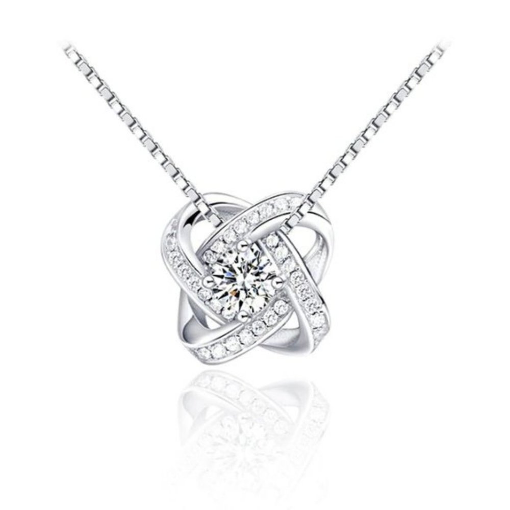 NEW[Set of 3]925 Sterling Silver Diamond Infinity - Picture 5 of 8